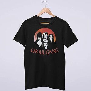 Vintage Halloween Moon Ghoul Gang T Shirt Retro Horror Graphic Fan Gift Vintage